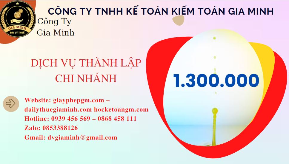 Thành lập chi nhánh công ty giá rẻ tại Quận Ô Môn