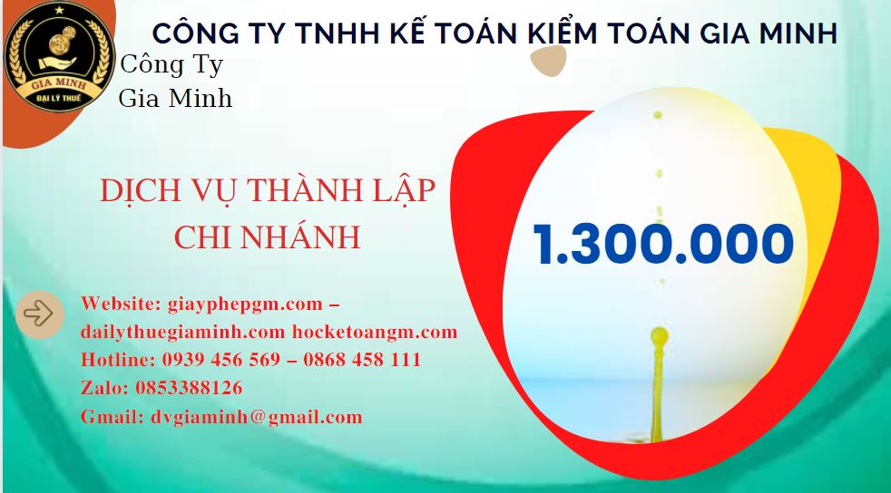 Thành lập chi nhánh công ty giá rẻ tại Quận Tân Phú