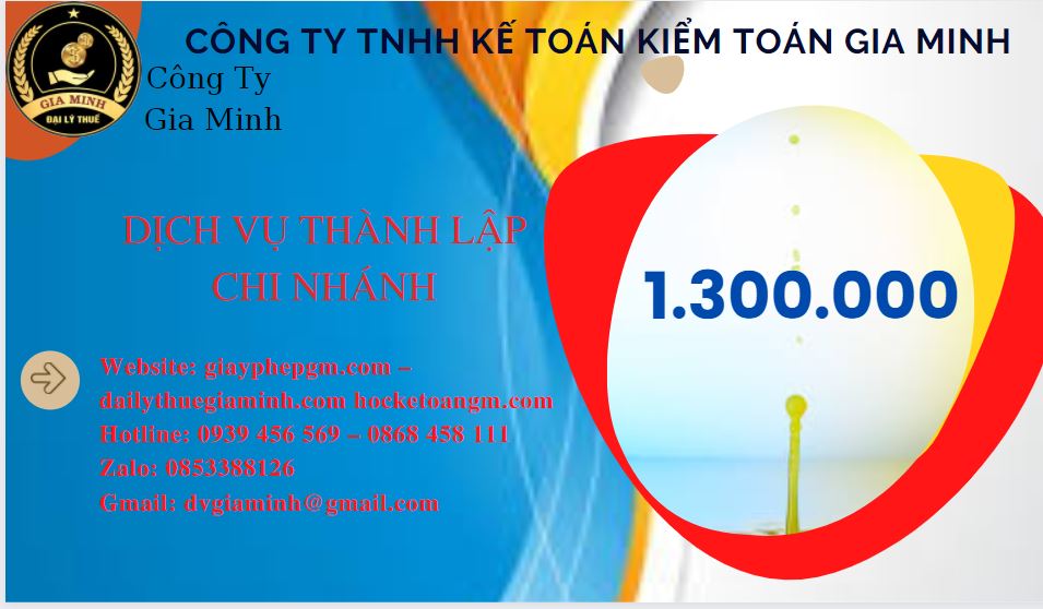 Thành lập chi nhánh công ty giá rẻ tại Quảng Bình