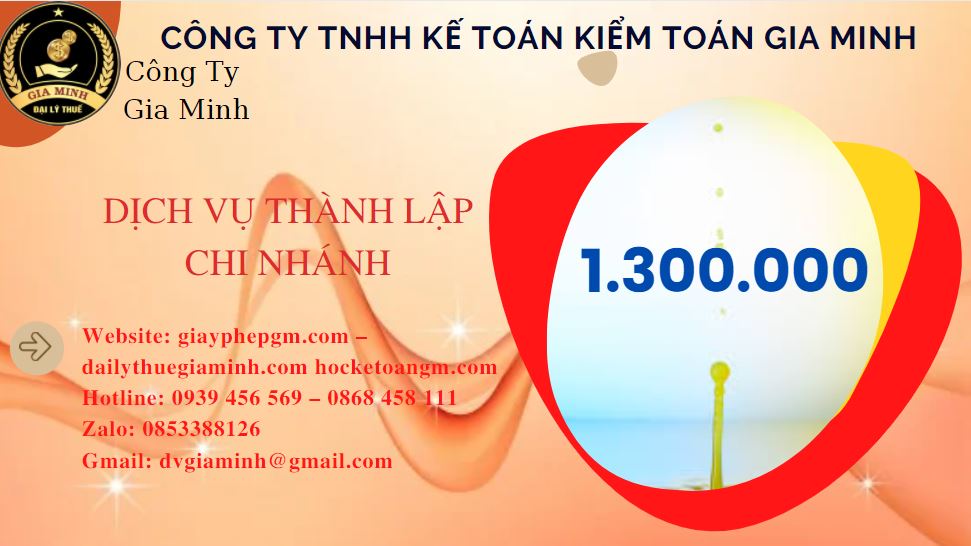 Thành lập chi nhánh công ty giá rẻ tại Sơn La