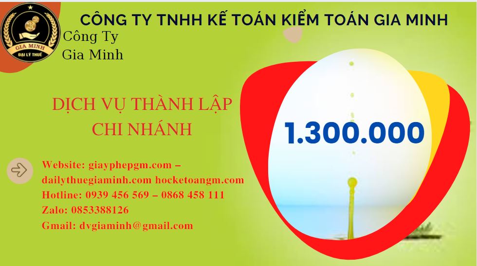 Thành lập chi nhánh công ty giá rẻ tại Thanh Hóa