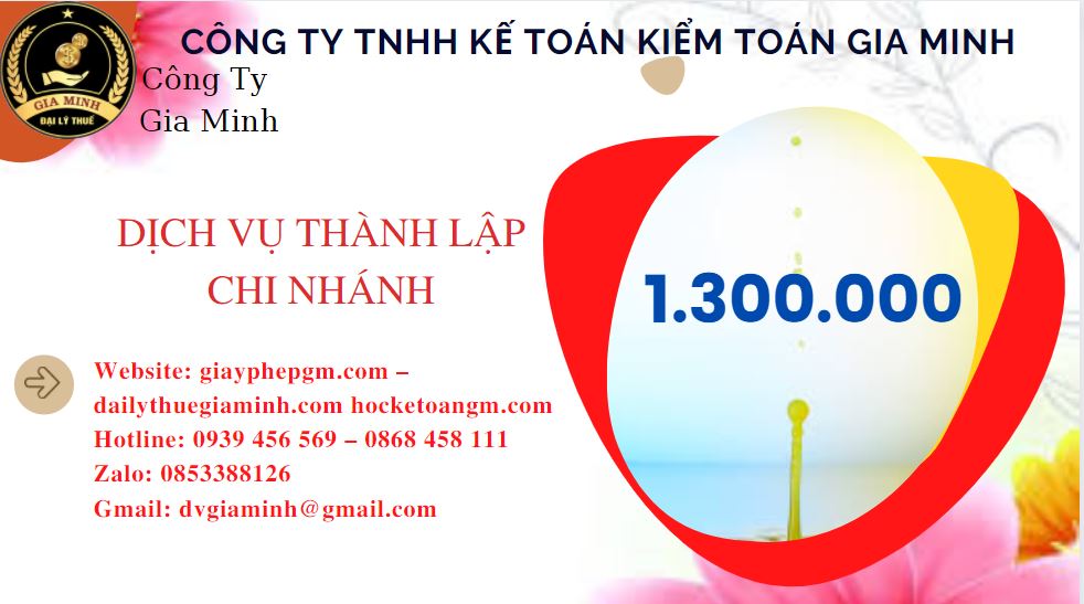 Thành lập chi nhánh công ty giá rẻ tại Thành Phố Phủ Lý