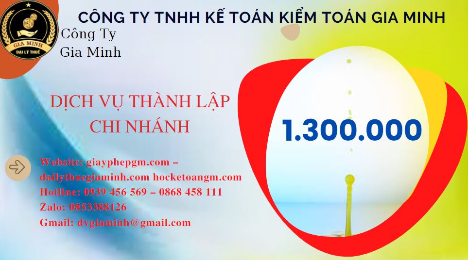 Thành lập chi nhánh công ty giá rẻ tại Huyện An Dương