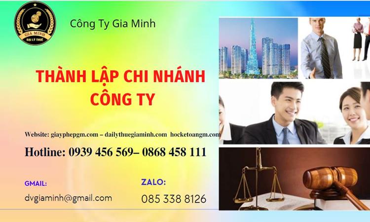 Dịch vụ thành lập chi nhánh ở huyện chương mỹ chỉ 3 ngày 4 Thành lập doanh nghiệp a-z trọn gói Huyện Chương Mỹ