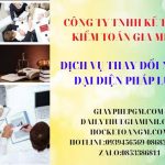 Thay đổi chức danh người đại diện pháp luật tại Quận Ô Môn