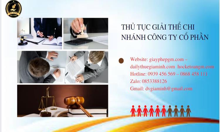 Thủ tục giải thể chi nhánh công ty cổ phần tại Huyện Bình Lục