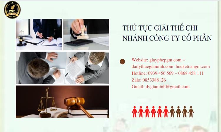 Thủ tục giải thể chi nhánh công ty cổ phần tại Huyện Đan Phượng