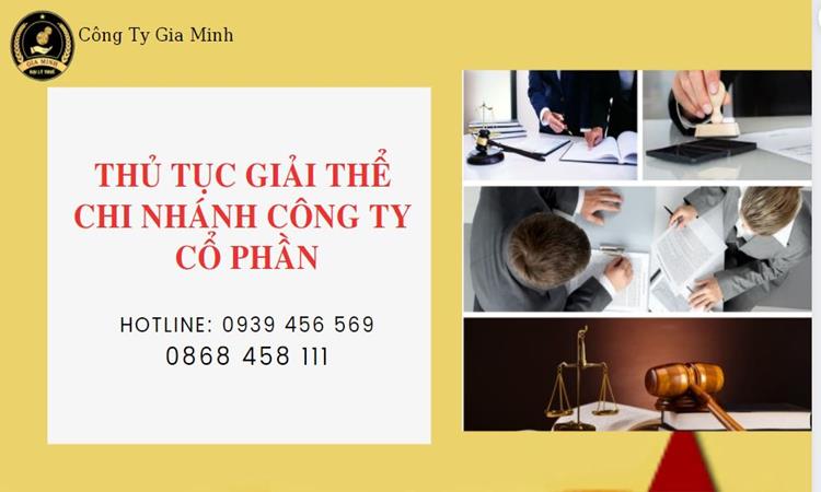 Thủ tục giải thể chi nhánh công ty cổ phần tại Huyện Thạch Thất