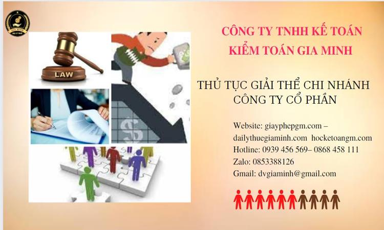 THỦ TỤC GIẢI THỂ CHI NHÁNH CÔNG TY CỔ PHẦN TẠI HUYỆN THANH LIÊM 8 Thủ tục giải thể chi nhánh công ty cổ phần tại Huyện Thanh Liêm