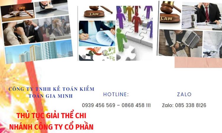 Thủ tục giải thể chi nhánh công ty cổ phần tại Huyện Thanh Oai