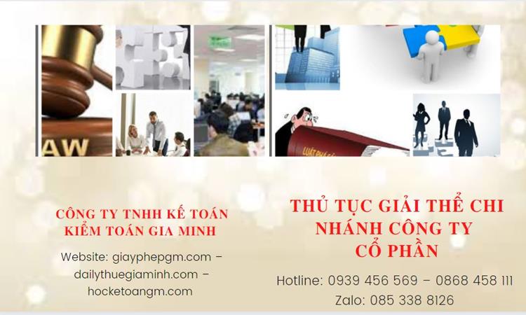 Thủ tục giải thể chi nhánh công ty cổ phần tại Huyện Thường Tín