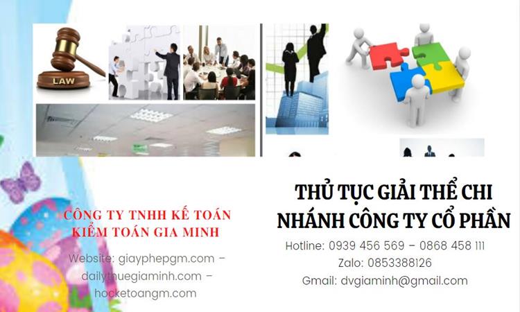 Thủ tục giải thể chi nhánh công ty cổ phần tại Huyện Ứng Hòa