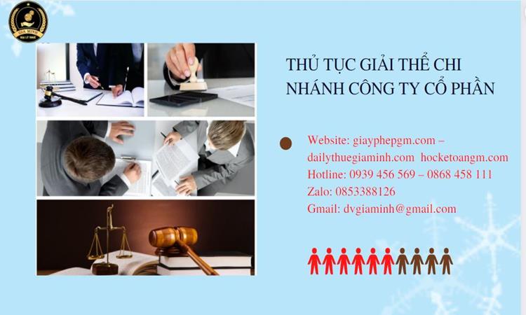 Thủ tục giải thể chi nhánh công ty cổ phần tại Quận Ba Đình