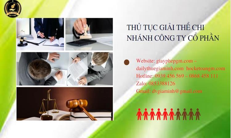Thủ tục giải thể chi nhánh công ty cổ phần tại Quận Bình Thủy
