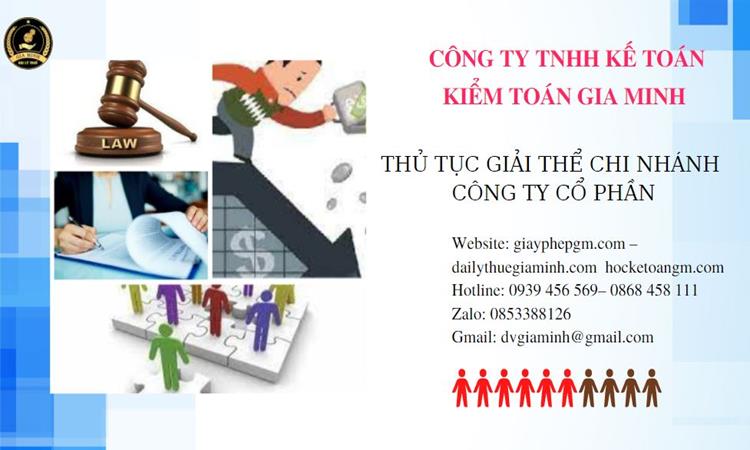 Thủ tục giải thể chi nhánh công ty cổ phần tại Quận Hà Đông