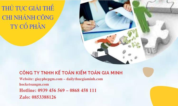 Thủ tục giải thể chi nhánh công ty cổ phần tại Thị xã Sơn Tây