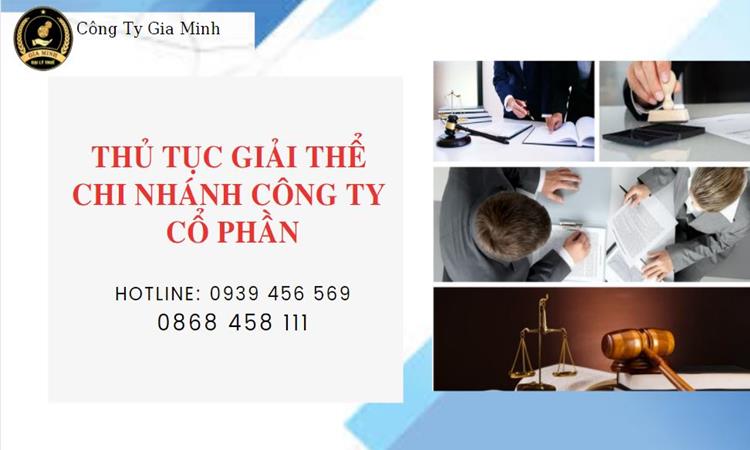 Thủ tục giải thể chi nhánh công ty cổ phần tại Quận Thanh Xuân