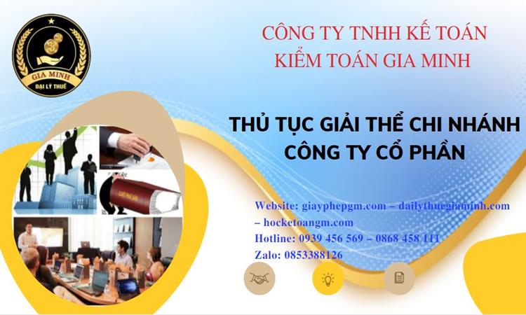  Thủ tục giải thể chi nhánh công ty cổ phần tại TP Đà Nẵng