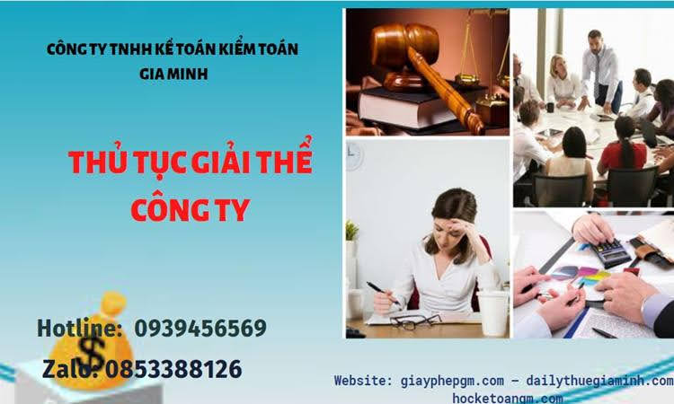 Thủ tục giải thể chi nhánh công ty TNHH 2 thành viên ở Bà Rịa Vũng Tàu