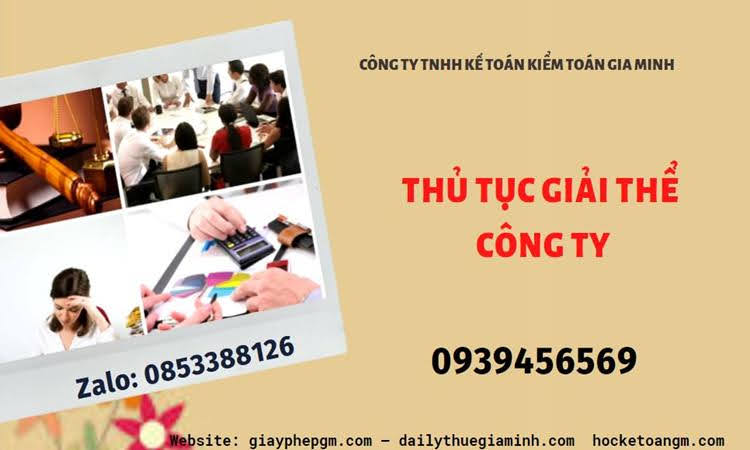 Thủ tục giải thể chi nhánh công ty TNHH 2 thành viên ở Huế