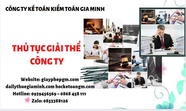 Thủ tục giải thể chi nhánh công ty TNHH 2 thành viên ở Huyện Đan Phượng