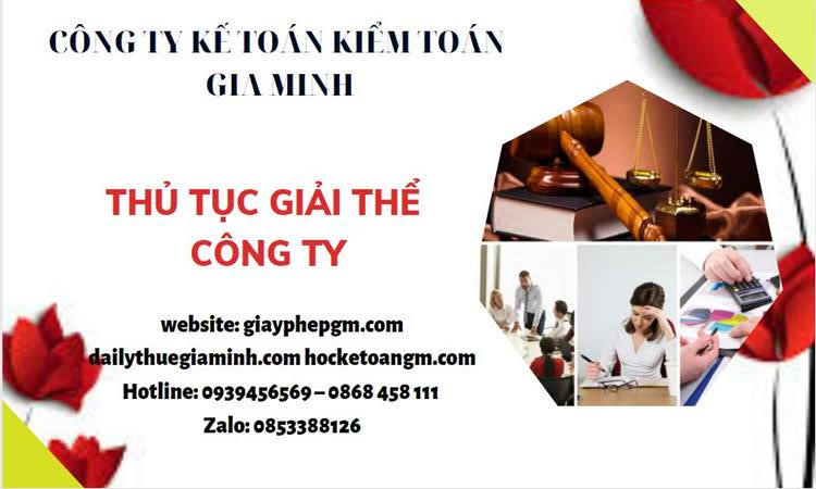 Thủ tục giải thể chi nhánh công ty TNHH 2 thành viên ở Huyện Gia Lâm