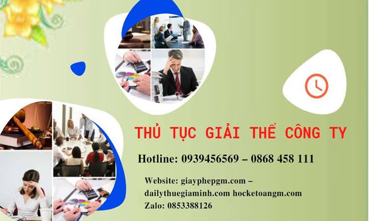 Thủ tục giải thể chi nhánh công ty TNHH 2 thành viên ở Huyện Hoài Đức
