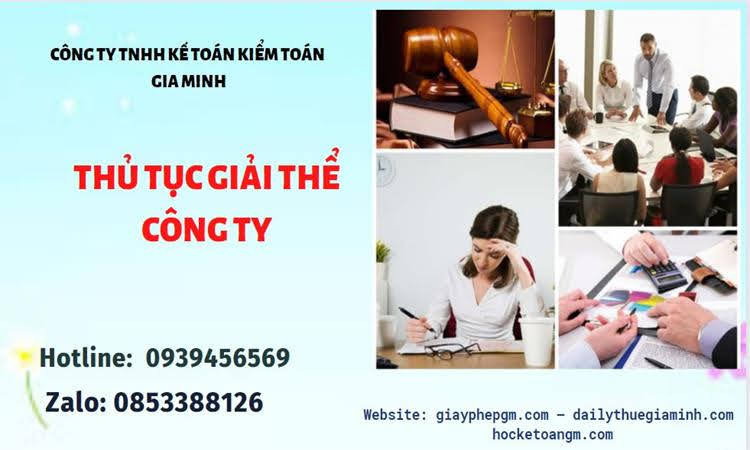 Thủ tục giải thể chi nhánh công ty TNHH 2 thành viên ở Huyện Phúc Thọ