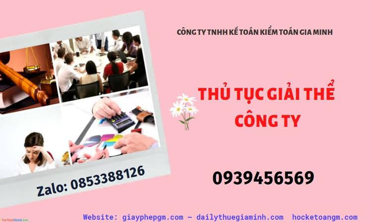 Thủ tục giải thể chi nhánh công ty TNHH 2 thành viên ở Quận 12