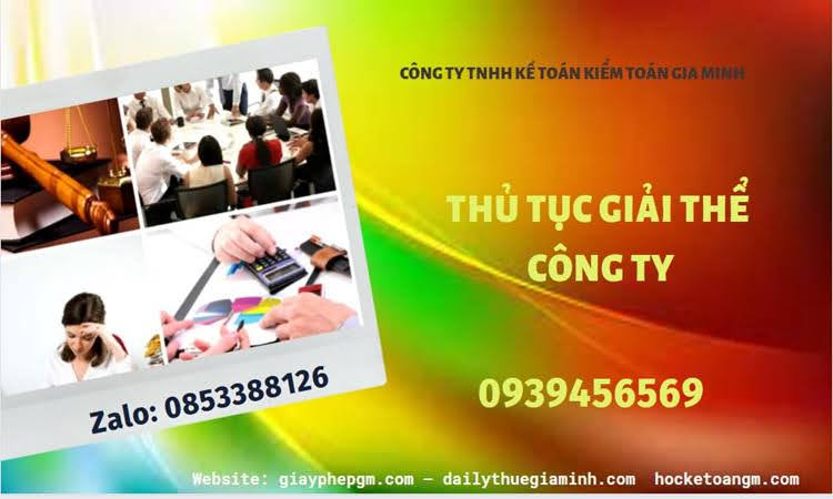 Thủ tục giải thể chi nhánh công ty TNHH 2 thành viên ở Quận Bình Tân