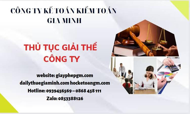 Thủ tục giải thể chi nhánh công ty TNHH 2 thành viên ở Quận Nam Từ Liêm