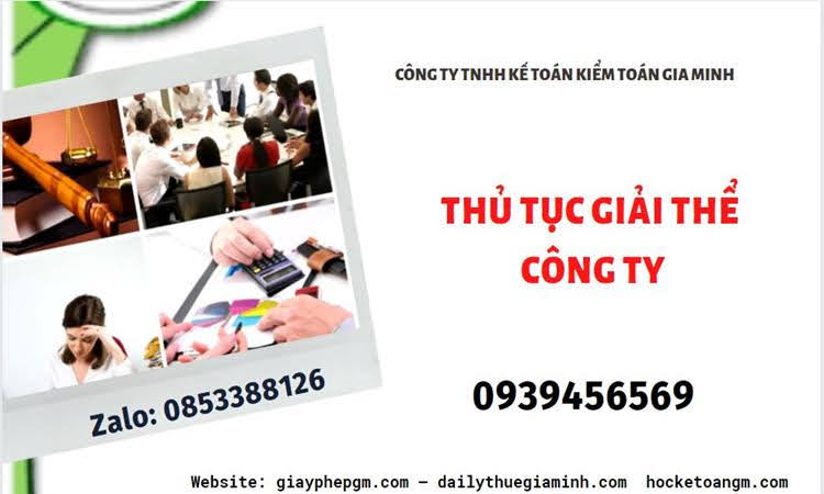 Thủ tục giải thể chi nhánh công ty TNHH 2 thành viên ở Quảng Ngãi