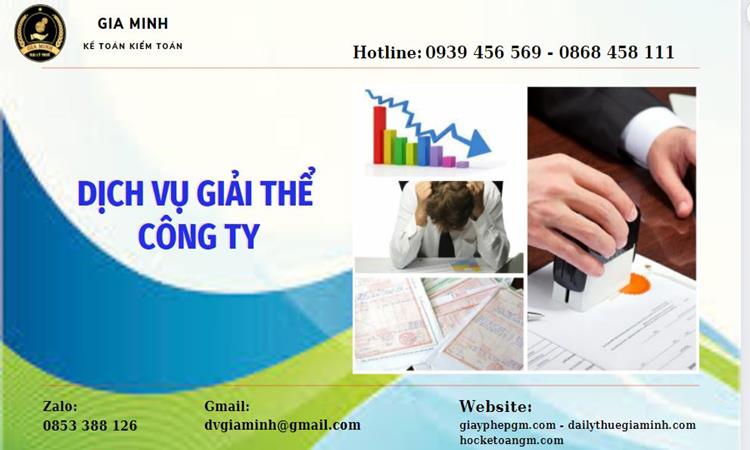 Thủ tục giải thể công ty tại An Giang trọn gói uy tín