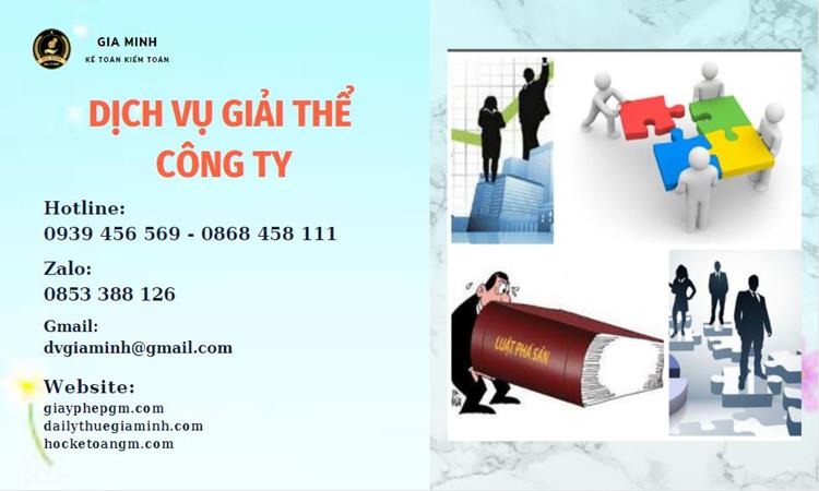 Thủ tục giải thể công ty tại Vĩnh Phúc trọn gói uy tín