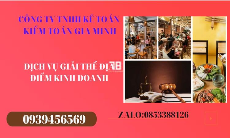 Thủ tục giải thể địa điểm kinh doanh tại Huyện Bình Lục