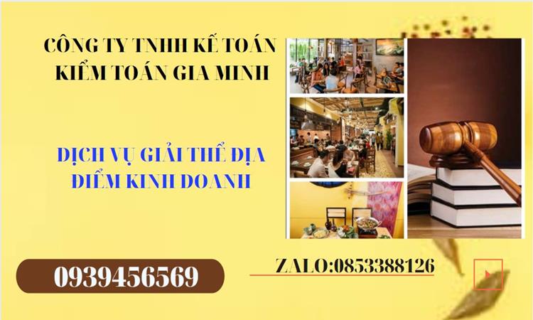 Thủ tục giải thể địa điểm kinh doanh tại Huyện Văn Giang
