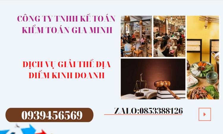 DỊCH VỤ GIẢI THỂ ĐỊA ĐIỂM KINH DOANH TẠI THÁI BÌNH NHANH, GIÁ RẺ 4 Thủ tục giải thể địa điểm kinh doanh tại Thái Bình