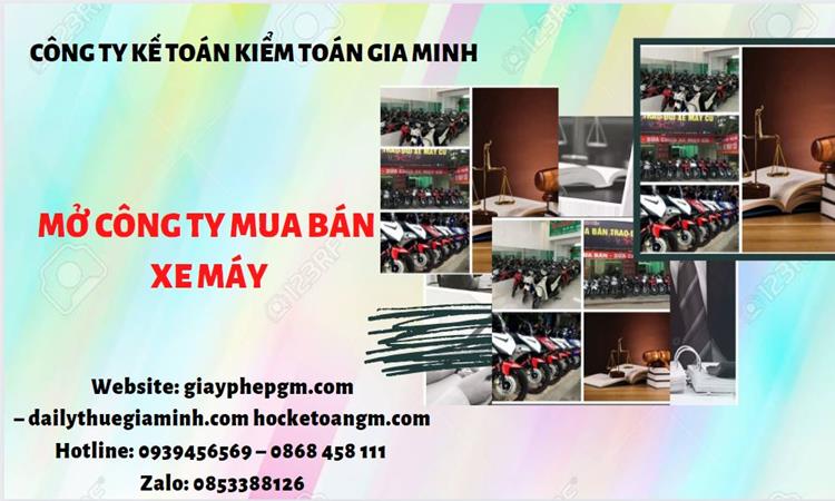 Thủ tục mở công ty mua bán xe máy tại Huyện Bình Lục