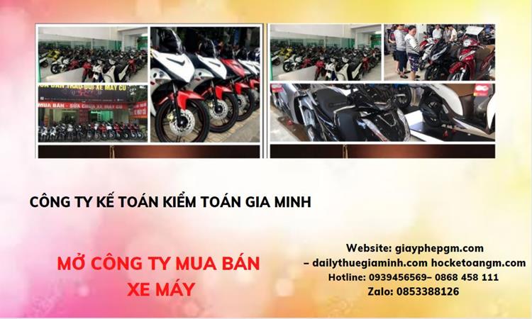 Thủ tục mở công ty mua bán xe máy tại Huyện Thường Tín
