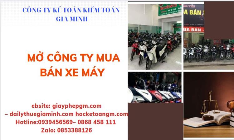 Thủ tục mở công ty mua bán xe máy tại Huyện Văn Giang