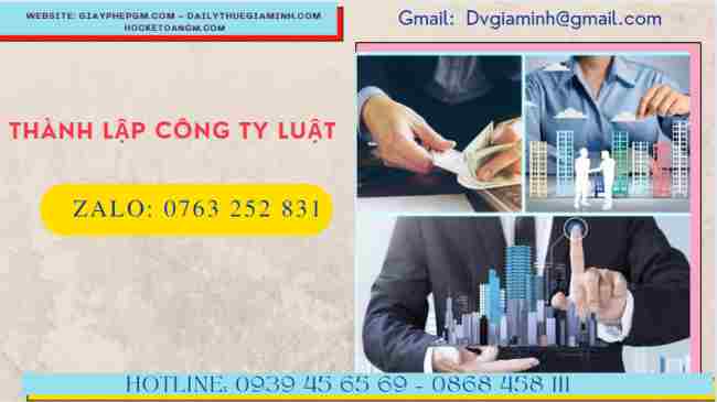 Thủ tục thành lập công ty luật tại TPHCM
