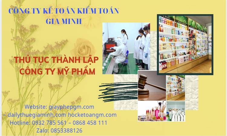 Thủ tục thành lập công ty mỹ phẩm tại Bắc Giang
