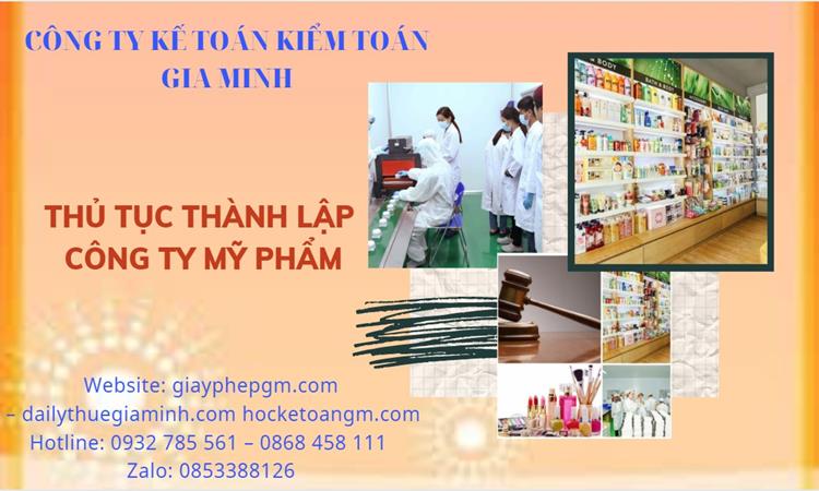 Thủ tục thành lập công ty mỹ phẩm tại Bắc Kạn