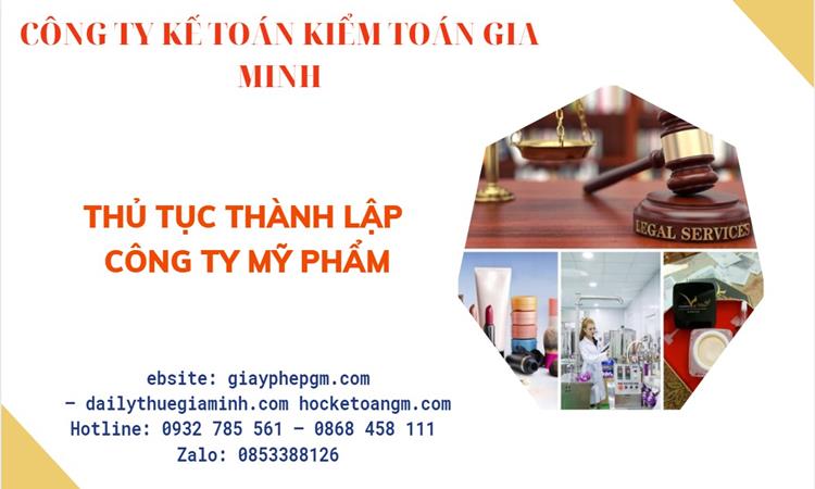 Thủ tục thành lập công ty mỹ phẩm tại Bình Dương