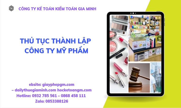 Thủ tục mở công ty dịch vụ bảo vệ tại Quận Thốt Nốt Thủ tục thành lập công ty mỹ phẩm tại Gia Lai