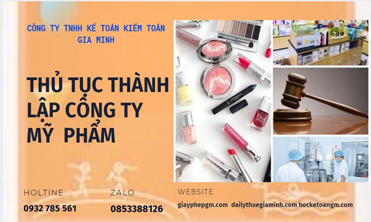 Thủ tục thành lập công ty mỹ phẩm tại Hải Dương