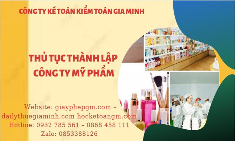 Thủ tục thành lập công ty mỹ phẩm tại Huyện Ân Thi