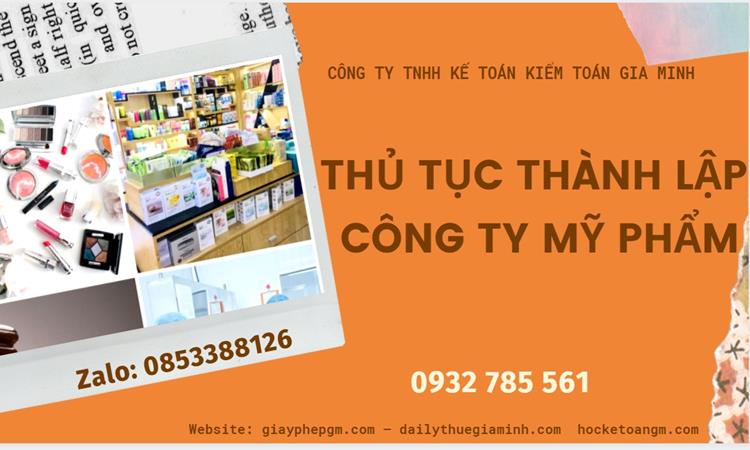 Thủ tục thành lập công ty mỹ phẩm tại Huyện Khoái Châu