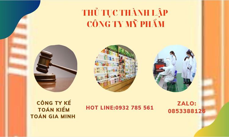 Thủ tục thành lập công ty mỹ phẩm tại Huyện Yên Mỹ