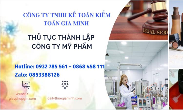 Thủ tục thành lập công ty mỹ phẩm tại Phú Quốc